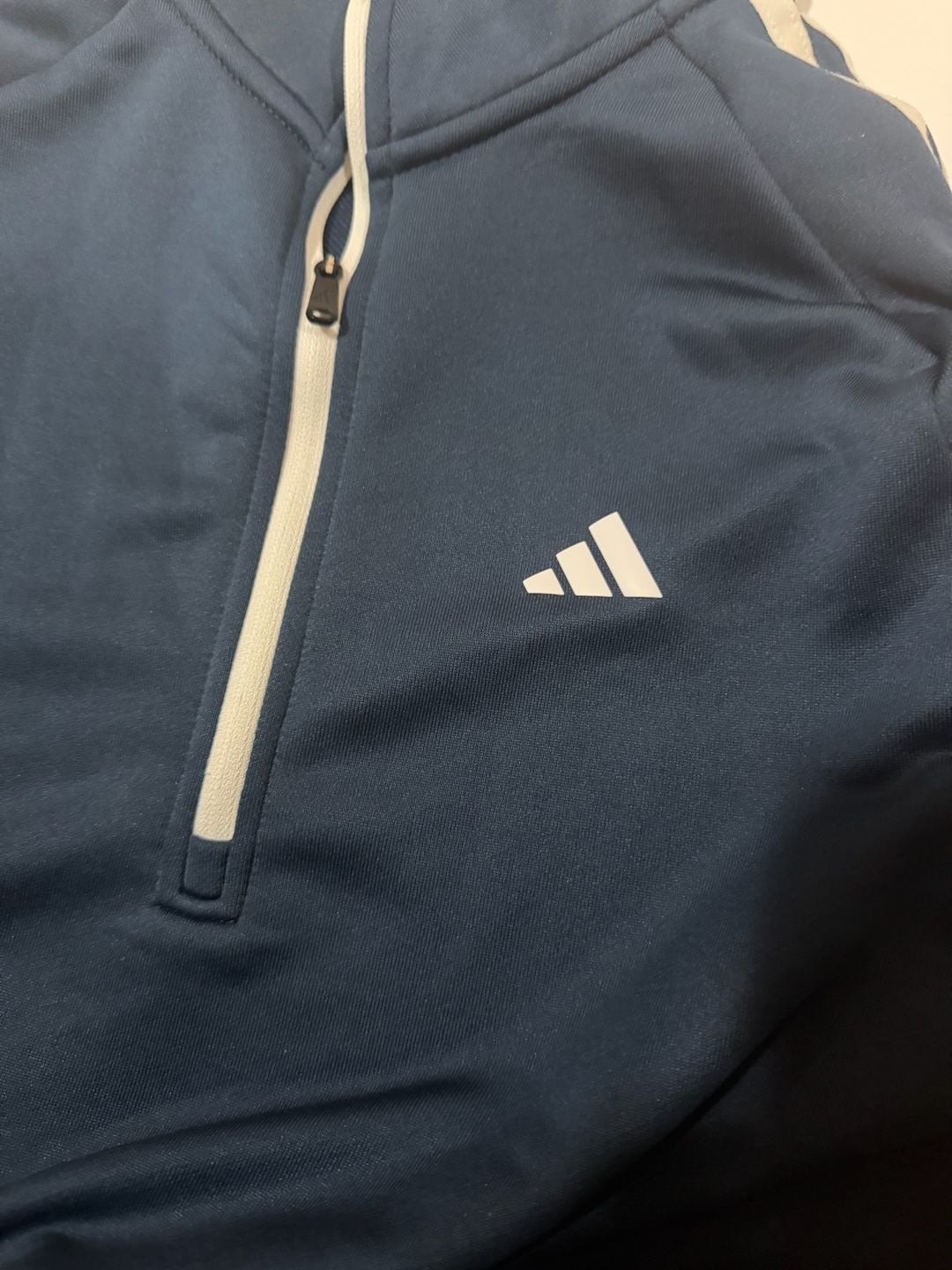 Adidas Men's 3-Stripes Quarter-Zip Pullover gallery