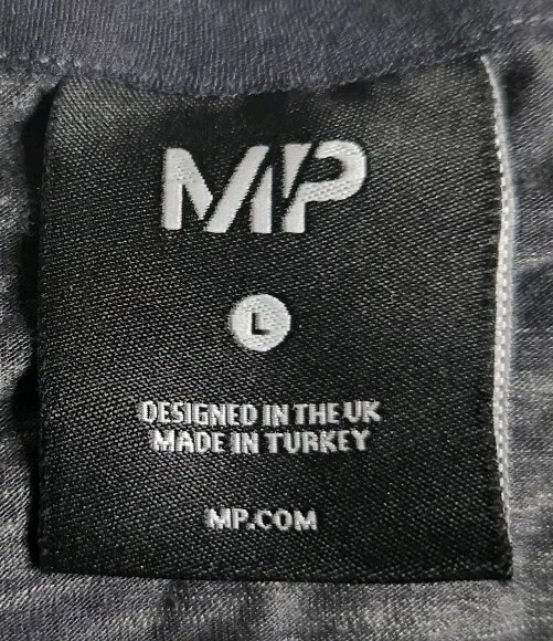 Official MP Brand Merchandise Men's Gray Workout Athletic T Shirt Size Large gallery