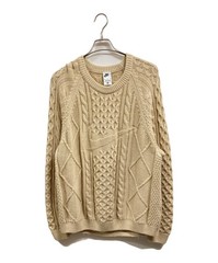 NIKE AS M NL CABLE KNIT SWEATER LS RATTAN Size: XXL Beige DQ5177-206 Men