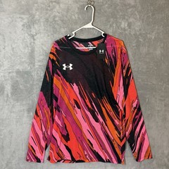 NWT Under Armour Pro Runner 24 Shirt Mens XL Pink Orange Camo Fitted LS Gym