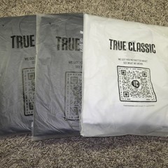 3x True Classic Long Sleeve Crew Lot Of 3 – 1xWhite/2x Charcoal Hthr Gray Sz L