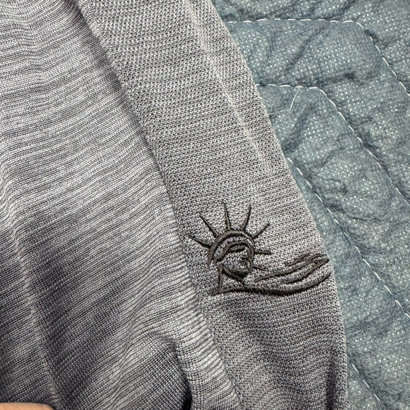Nike Golf Dry Knit 1/4 Zip Long Sleeve Shirt 892221-011 Men's Size XL Blue Gray gallery