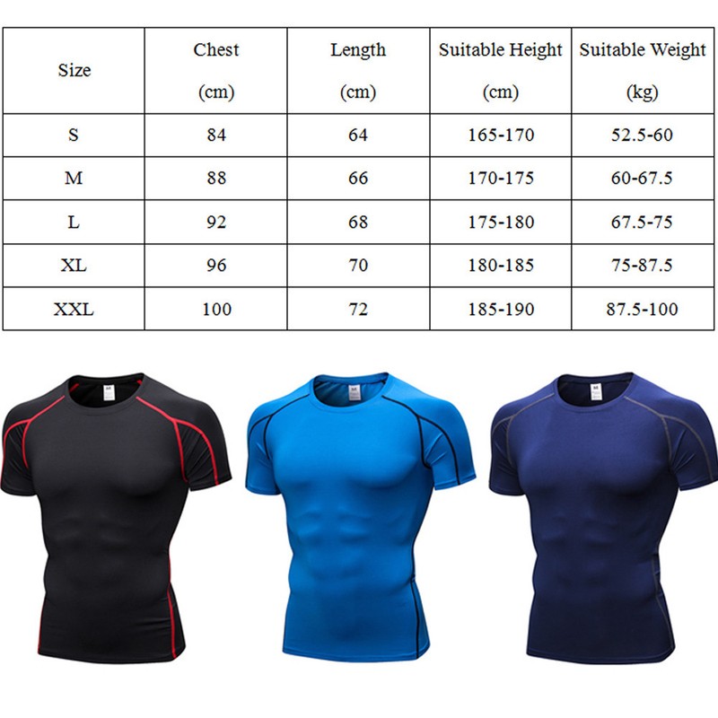 Mens Tight Short Sleeve T-Shirt Fitness Running Elasticated Sports Tops gallery