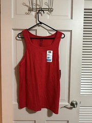Mens Fruit of the Loom Athletic Tank NWT Size Small Red 360 Breathe