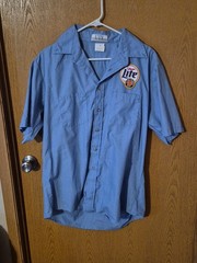 MILLER LITE Work Wear Button Shirt Men’s X-LARGE
