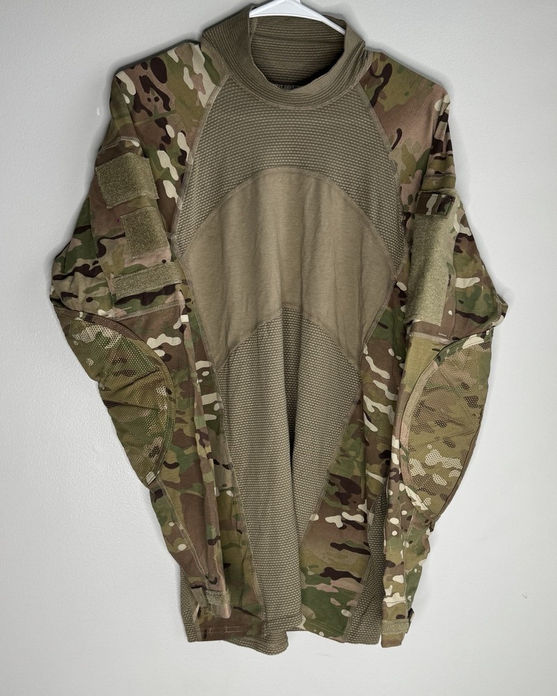 US Army Combat Shirt Mens Medium Multicam Flame Resistant Tactical Military Camo