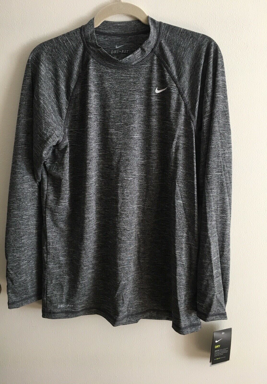 NIKE MEN’S LONG SLEEVE HYDROGUARD SWIM TEE, UPF 40+: # NESS7504-001 -- CHOOSE gallery