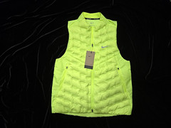 New Nike Vest Volt Zip Running Therma Fit ADV AeroLoft Repel Down Men’s sz m