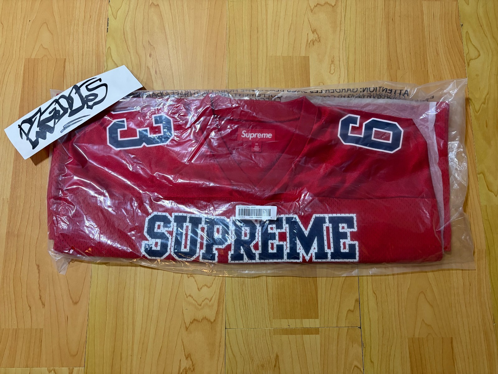 Supreme Bones Football Jersey Red Medium gallery
