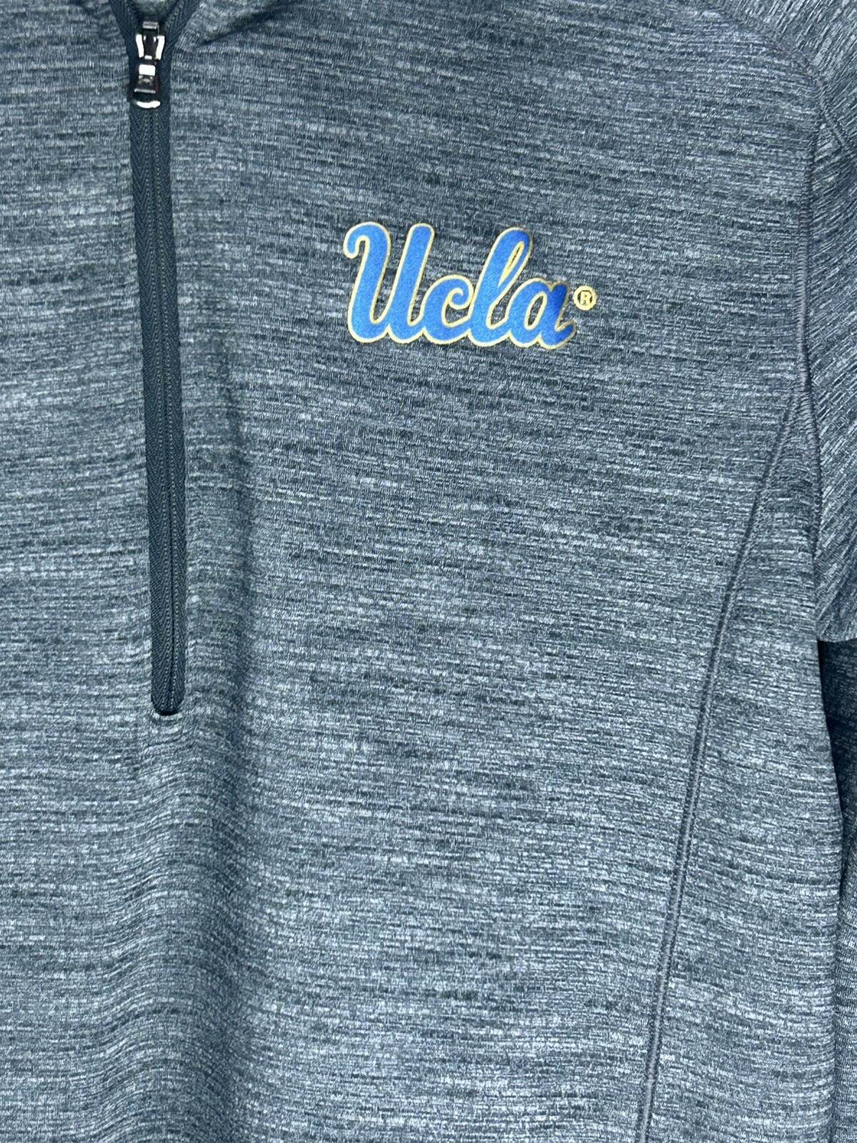 Under Armour 1/4 Zip Pullover Shirt Size Extra Small Gray Long Sleeve UCLA gallery