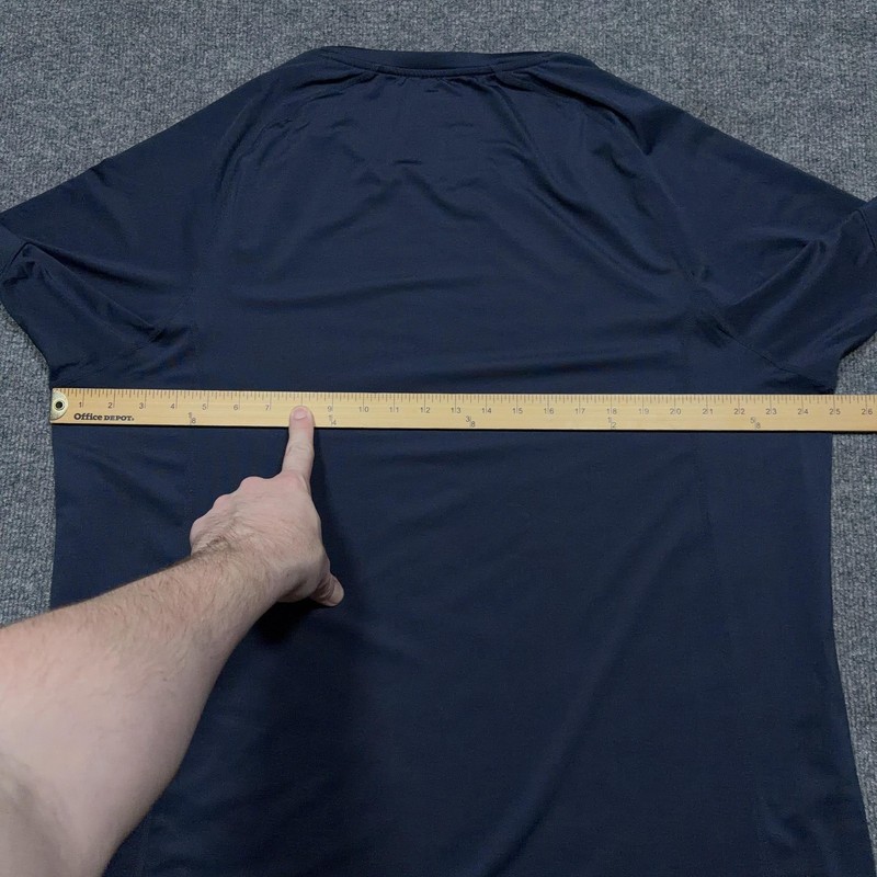 Rhone Shirt Mens 2XL Blue Short Sleeve Performance T-Shirt Running Gym gallery
