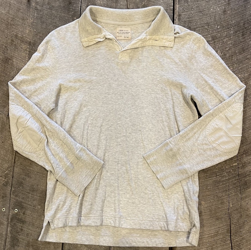 J. Crew Type 1 Class A Utility Jersey Military Mock Neck Henley Button Shirt S