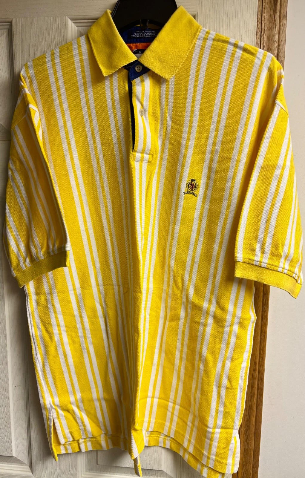 Nice Vintage TOMMY HILFIGER Sport Men's LG Casual Dress Golf Polo ShortSlv Shirt gallery
