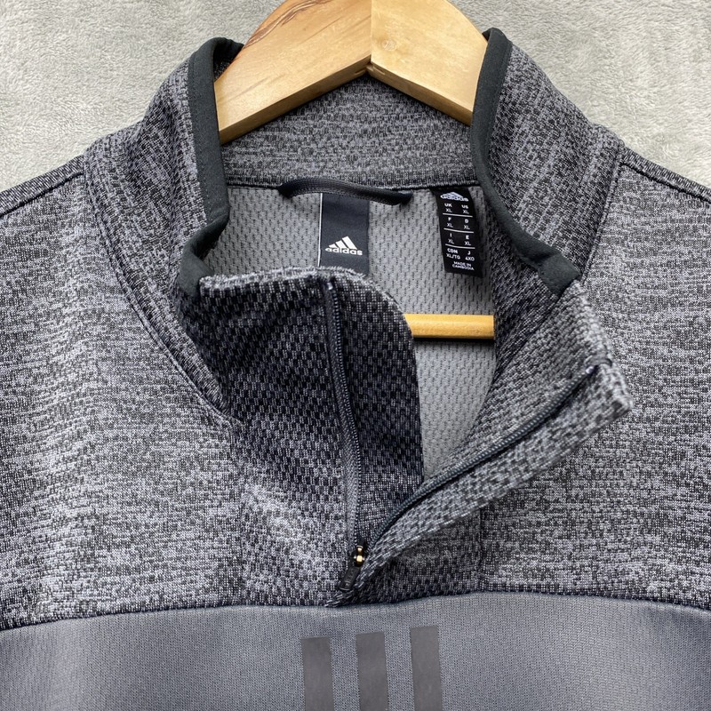 Adidas Gray/Black Climawarm 1/4 Zip Pullover - Men's XL - Style #FN5538 gallery