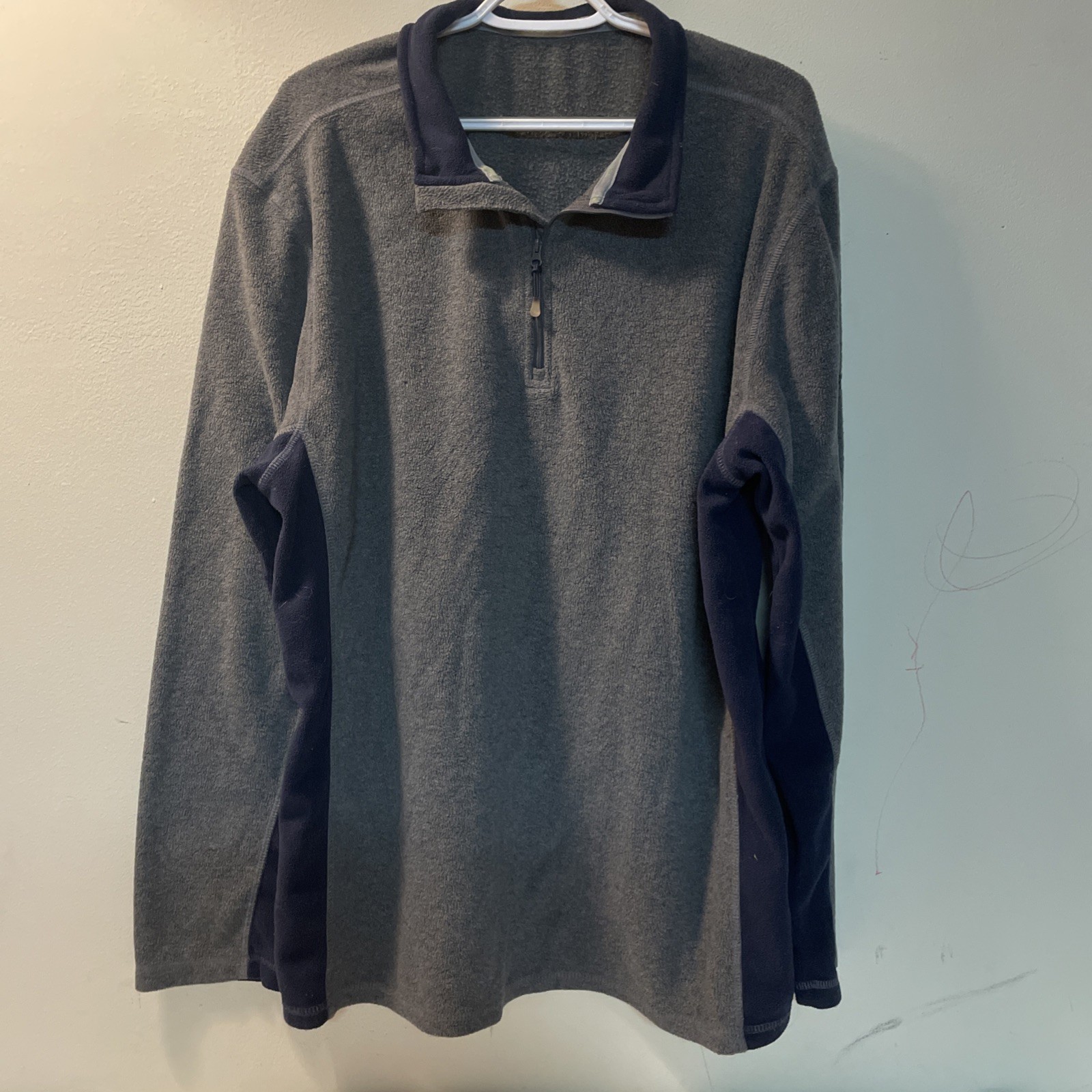 NT Dri Pullover Zipper Grey With Blue Stripe Large M21 gallery
