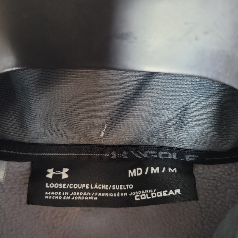 Under Armour Golf 1/4 Zip - Cold Gear - Loose Fit - Men’s Size Medium Gray gallery