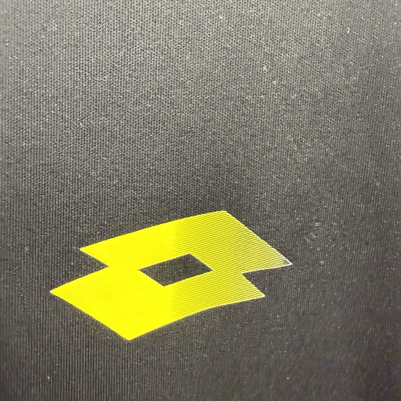 Lotto Training Performance T-Shirt Black Yellow Athletic Sport Tee- Pre-Owned gallery
