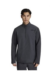 Reebok Men’s Commuter Hybrid 1/4 Zip Pullover Activewear Top Ebony Gray Size L