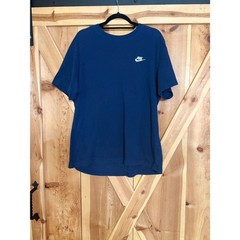 Nike Club Tee Midnight Navy Blue Embroidered Logo Mens XL Essential Sportswear