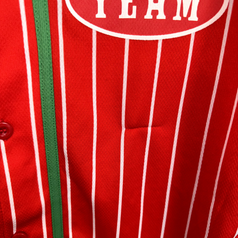 Spencers Workshop Baseball Jersey Red Holiday Drinking Team Christmas Mens Small gallery