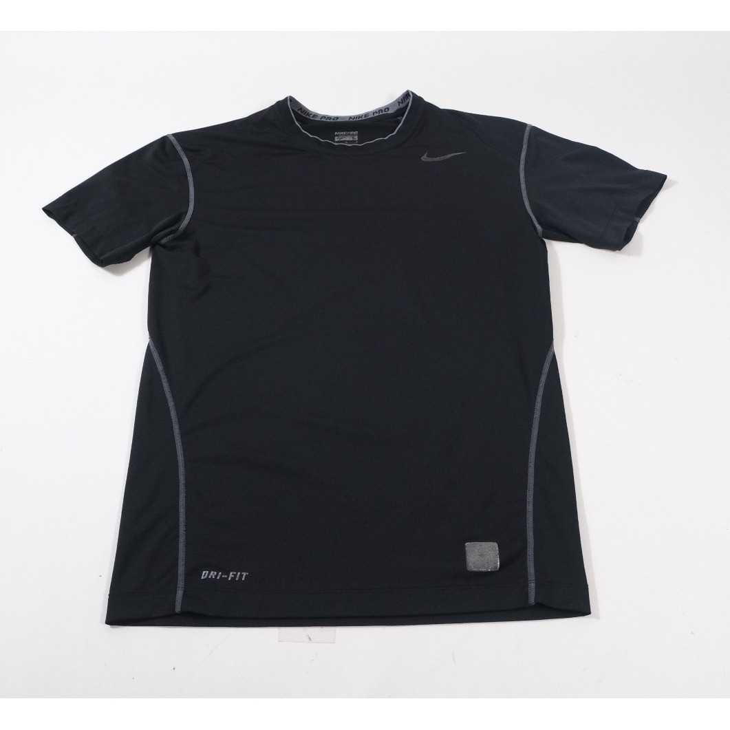 Nike Shirt Mens Large Black Pro Compression Short Sleeve Dri-FIT Athletic Top gallery