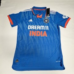 Adidas India Cricket JE0098 Authentic #24 Richard Jersey Orange Blue NWT. (721)