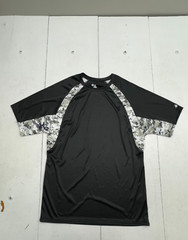 Badger Black Digital Camo Athletic Short Sleeve T Shirt Mens Size Medium