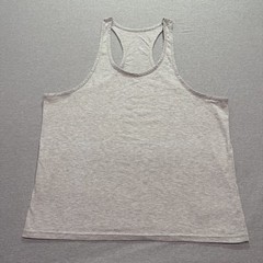 Men’s Tank Top Large Gymwear Athleisure Workout Minimalist Lounge Gray