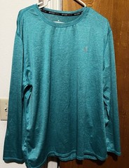 Spyder Rash Guard Teal Long Sleeve Shirt SIZE XL Fishing Swimming Lake Ocean