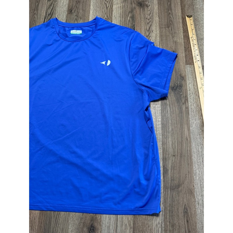 Grand Slam Performance Mens XXL Blue Shirt Adult Athletic Short Sleeve Excellent gallery
