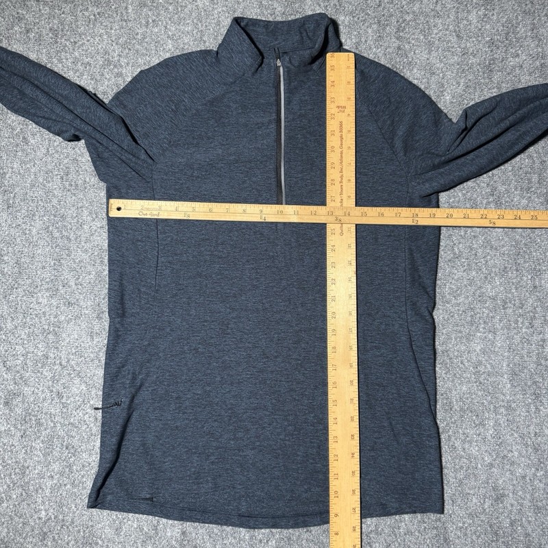 Lululemon Surge Warm 1/2 Zip Men Medium Heather Navy Pullover Stretch Athletic gallery