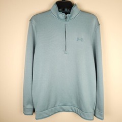 Under Armour Size M Men’s UA Storm SweaterFleece 1/2 Zip Blue Cold Gear