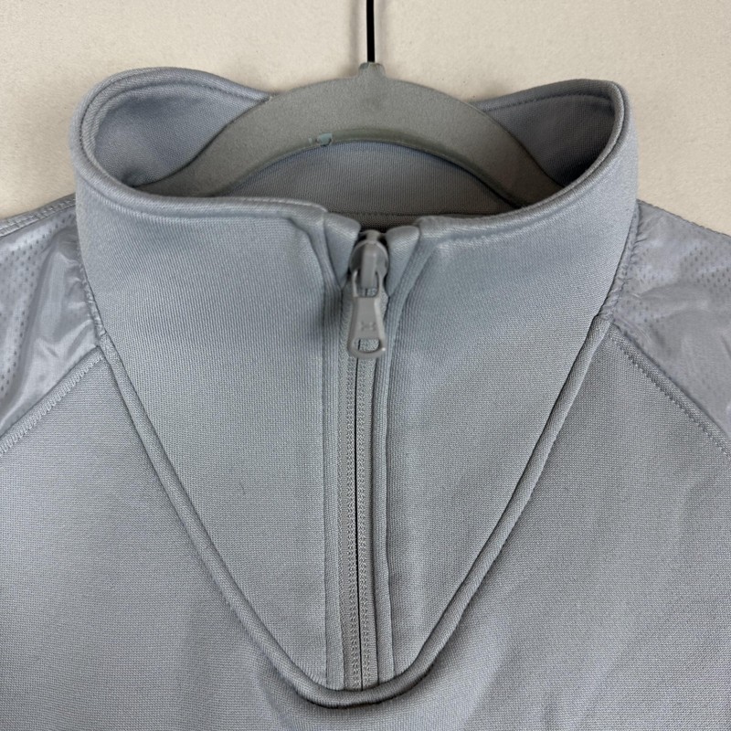 Under Armour Pullover Mens Medium Gray 1/4 Zip Mock Neck Athletic Training gallery