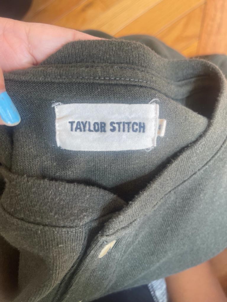 TAYLOR STITCH HEAVY BAG HENLEY TOP SIZE 42 gallery