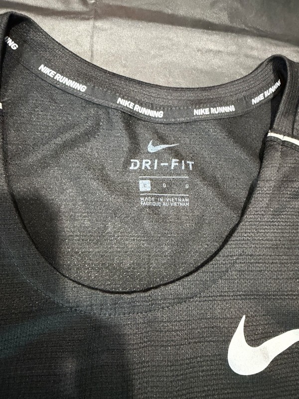 Nike Dri Fit Performance Running Training Tank Top (Men's Large) Black gallery