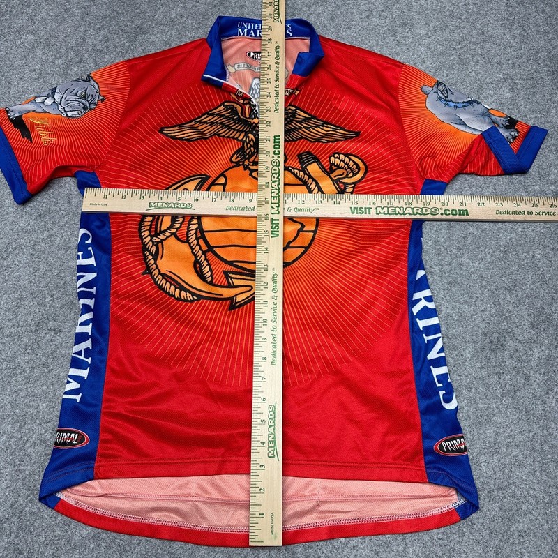 Primal Wear Men's XL US Marines Activewear Top Red Blue Polyester gallery
