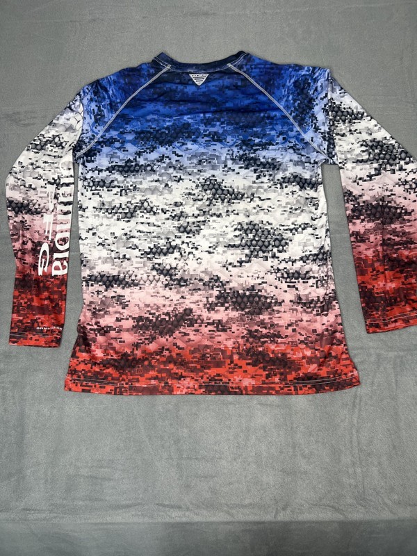 Lot of 3 Columbia PFG Long Sleeve Fishing Shirts Mens Large Camo Sun Protection gallery