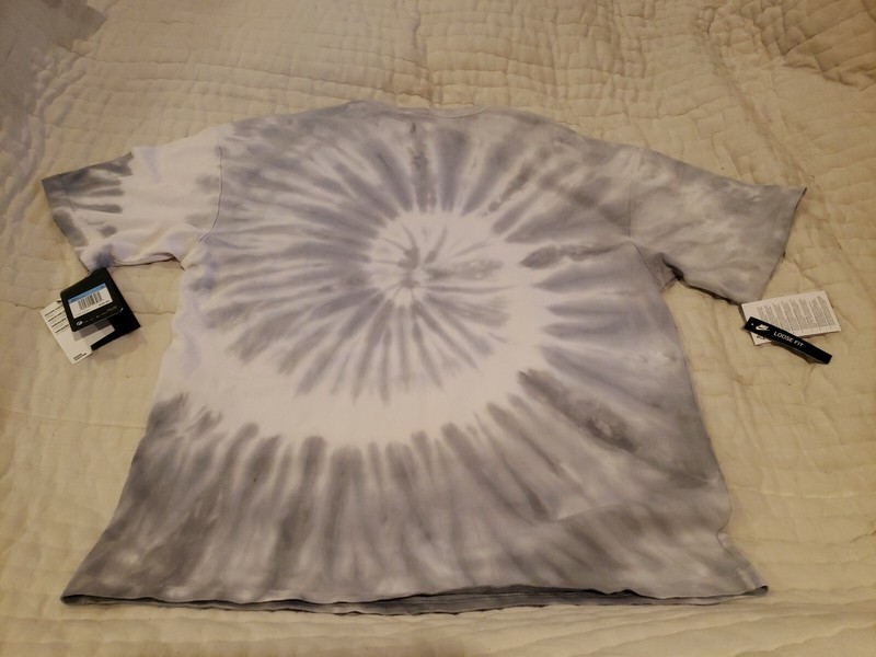 Nike NSW Men’s Tie Dye Style Gray T-Shirt 100% Authentic BQ1031 021 Sz M gallery