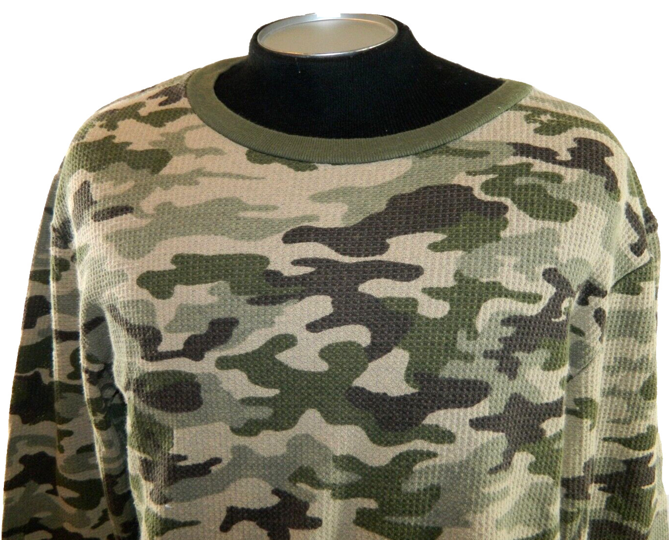 NEW Joe Boxer Camo Stretch Thermo Crew Neck Pullover Layer Shirt Tag Size S gallery