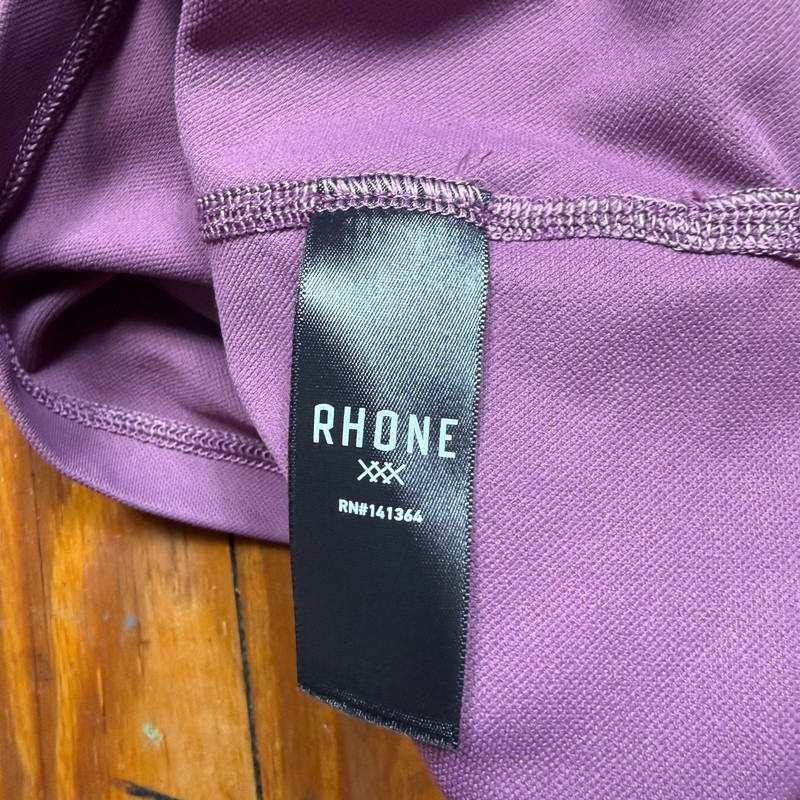 Rhone Quarter Zip Pullover Performance Shirt Mens Size 2XL Purple Stretch gallery