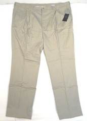 Nike Golf Khaki Pleated Golf Pants Men’s 52 Waist Unhemmed Length 36 1/2 NWT
