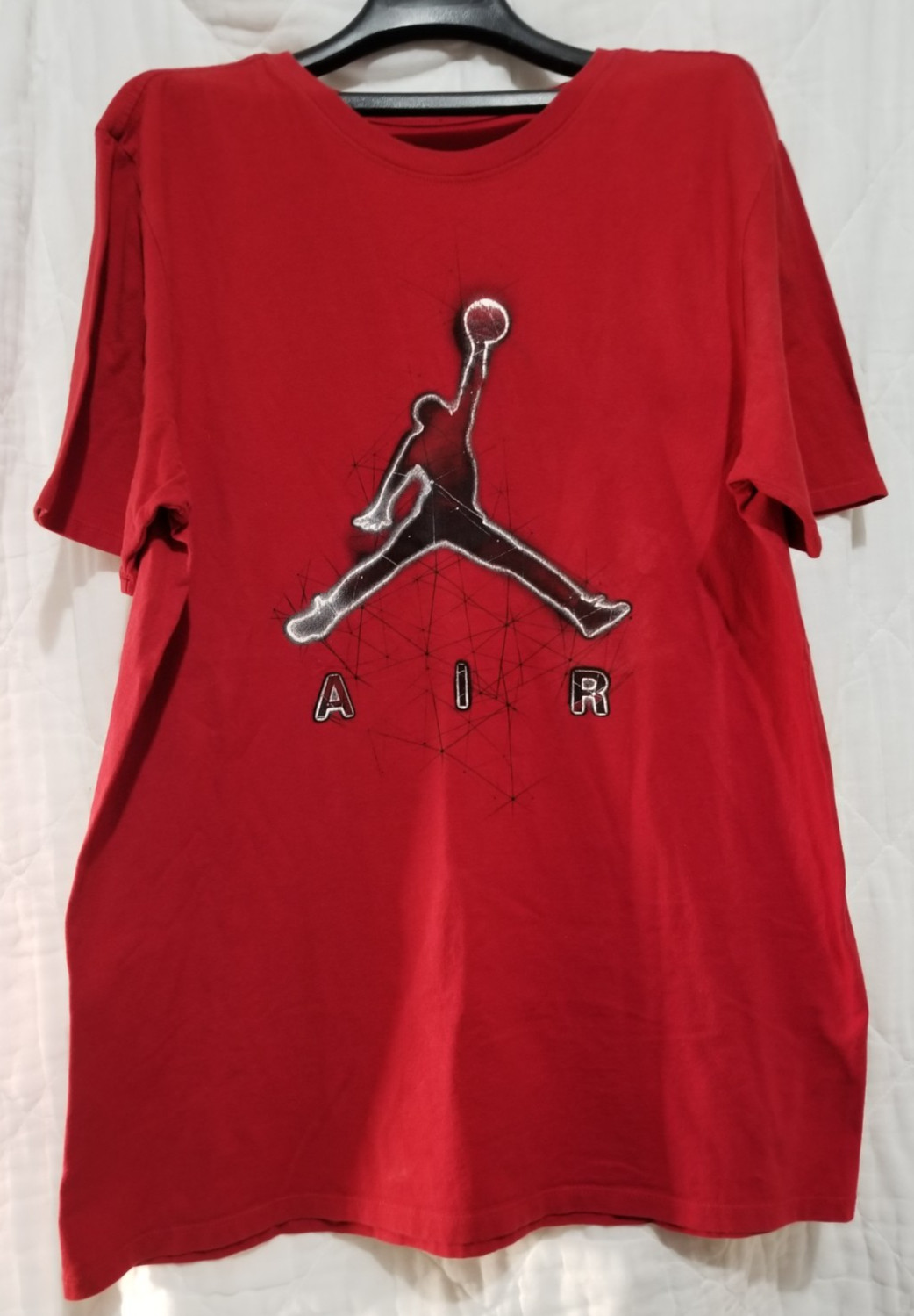 Men's Nike Air Jordan Short Sleeve Red Graphic T-Shirt - large gallery