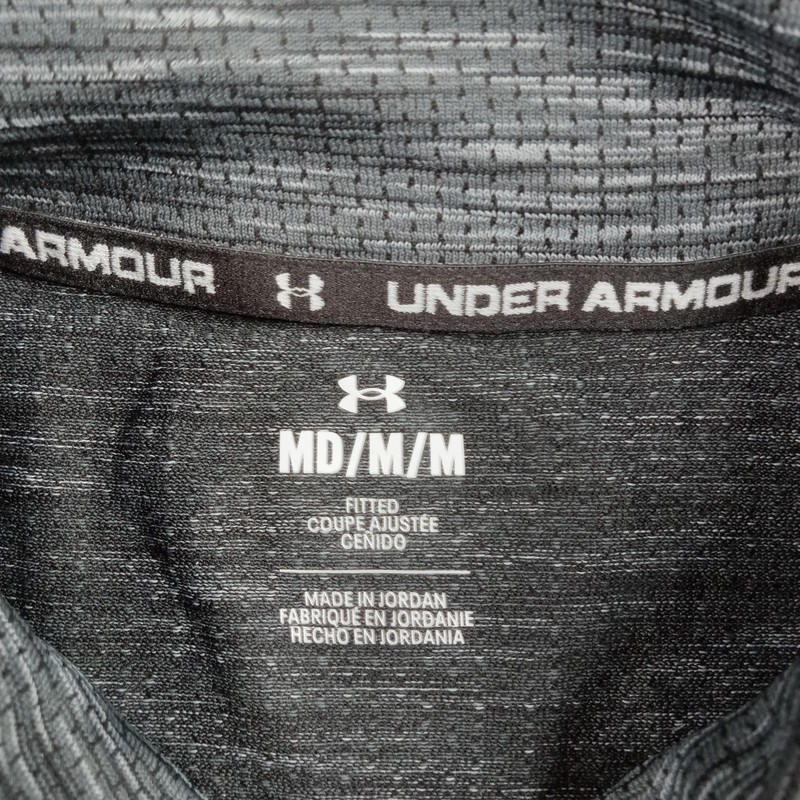 Under Armour Pullover Mens Medium Gray 1/4 Zip Long Sleeve Top 1359875 gallery