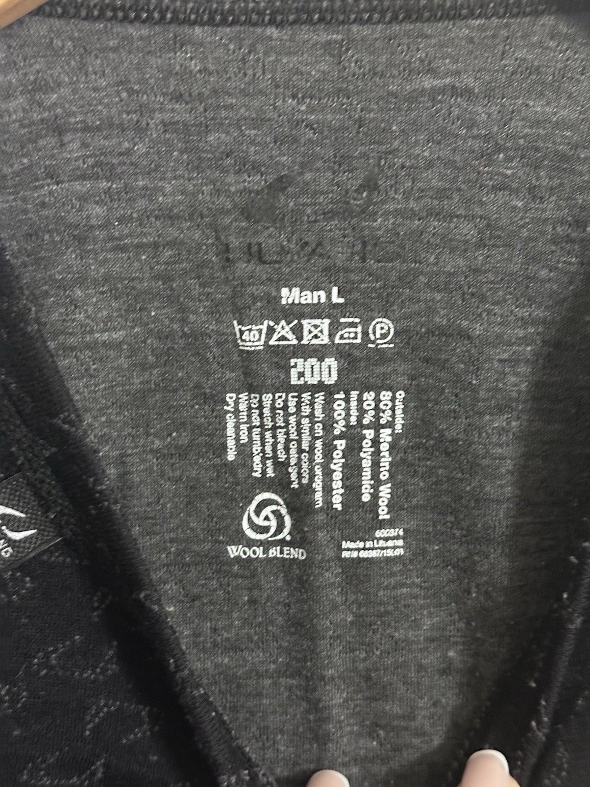 Ulvang 200 Top Thermal Merino Wool Top Base Layer Size L gallery