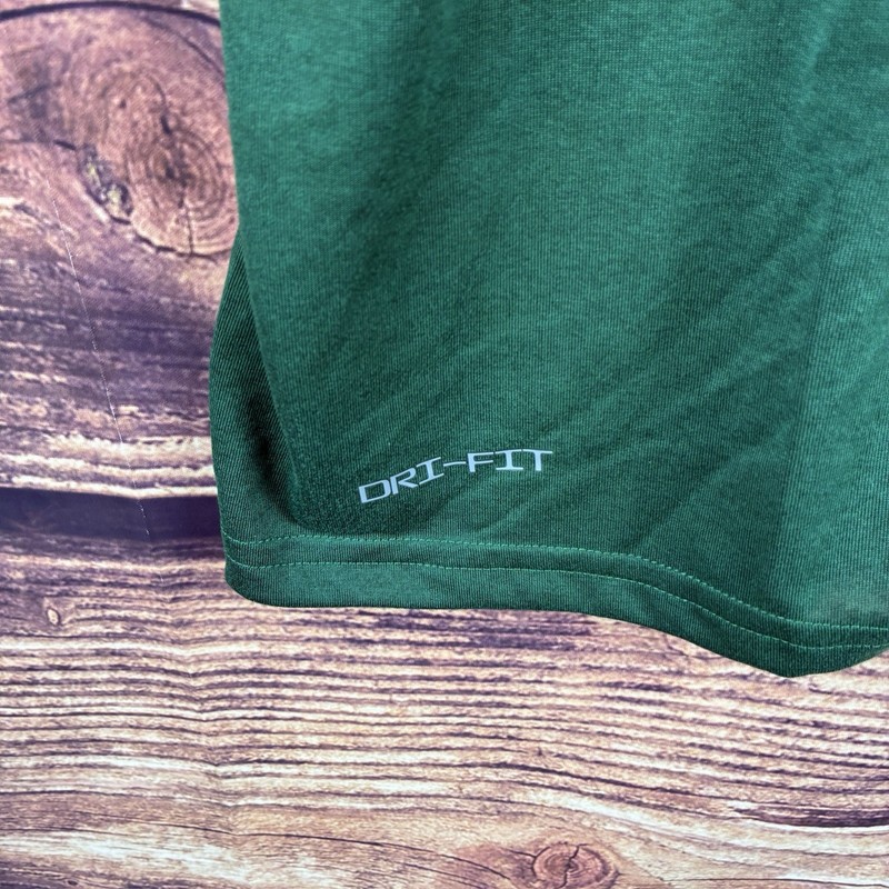 Nike Dri-Fit Men's Training T-Shirt Pine Green Silver Swoosh XL 727982-341 NWT gallery
