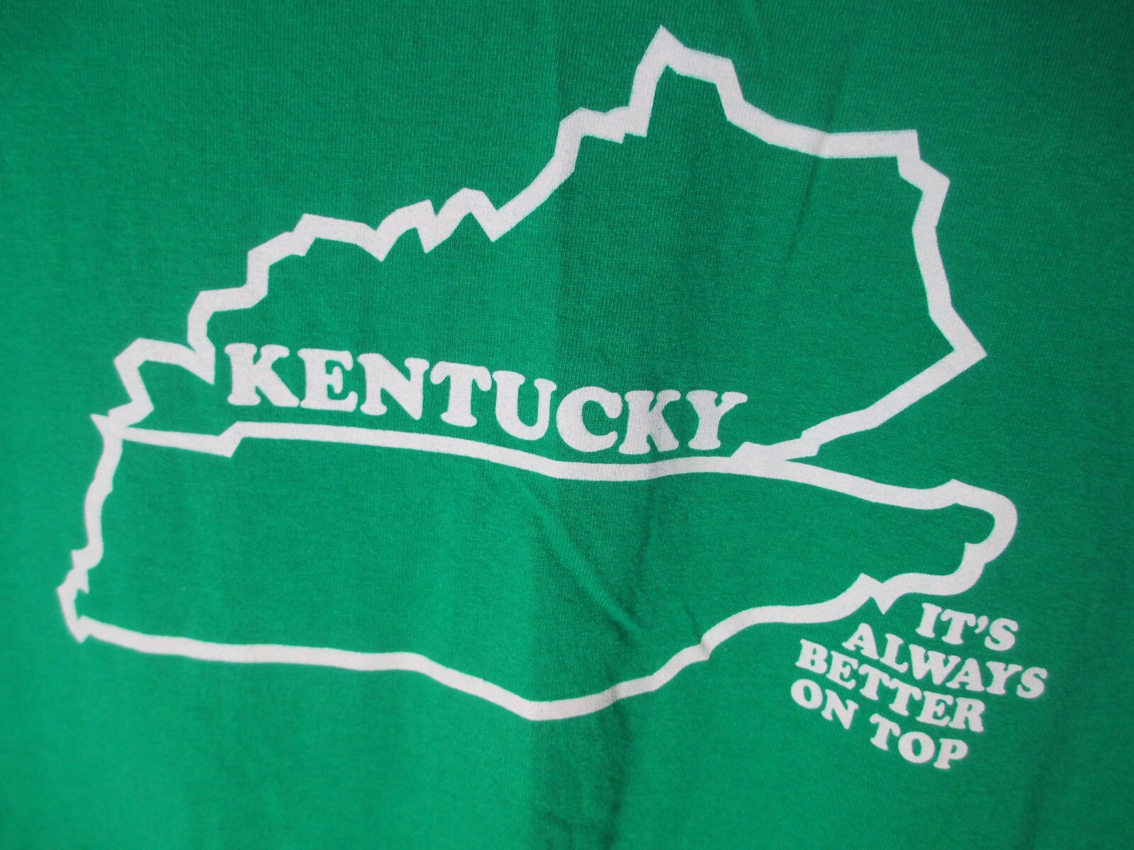 Alstyle Men's XL Green Pullover Long Sleeve Shirt Kentucky Humor Graphic NEW gallery