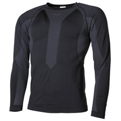 Fox Outdoor Thermal Undershirt Breathable Stretchy Fabric Quick Dry Black