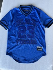 Black Pyramid #23 Stitched Blue Pullover Jersey Size M