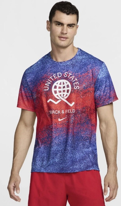Men’s Nike Miler Team USA Edition Running Top - Dri-Fit Track & Field - Medium gallery