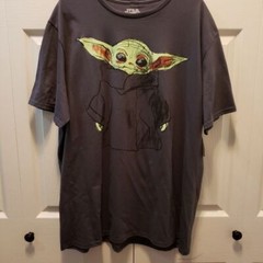 Star Wars Baby Yoda Men’s Short Sleeve T-Shirt Size 2XL.